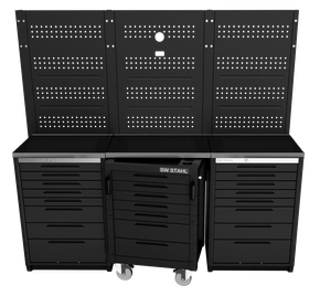 Einschub-Arbeitsplatte Edelstahl schwarz für TT400, 700 mm